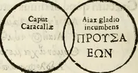 Picture 213 of 246 from De colvmna Traiani syntagma. Accesserunt explicatio veteris tabellae anaglyphae Homeri Iliadem, atqve ex Stesichoro, Arctino et Lesche Ilii excidivm continentis, & Emissarii Lacus Fvcini descriptio (1683), leaf 371