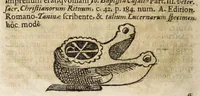 Picture 9 of 12 from De Constantini Magni, Christianor. impp. primi, duobus nummis : qvorum priorem, accepto sacro-sancto Baptismate, posteriorem autem, paterne facta Imperii sui anno ejusd. ultimo, inter tres filios partione, is jusserit signari epistolae duae ... (1693), leaf 32