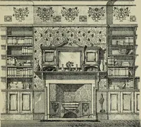 An illustration from Decoration & furniture of town houses; a series of Cantor lectures delivered before the Society of arts, 1880, amplified and enl. (1881)