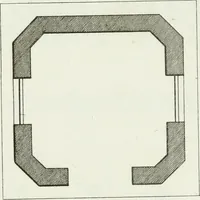An illustration from Decorations for parks and gardens : designs for gates, garden seats, alcoves, temples, baths, entrance gates, lodges, facades, prospect towers, cattle sheds, ruins, bridges, greenhouses, &c. &c. also a hot house & hot wall : with plans & scales on 55 plates (1810)