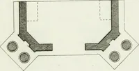 An illustration from Decorations for parks and gardens : designs for gates, garden seats, alcoves, temples, baths, entrance gates, lodges, facades, prospect towers, cattle sheds, ruins, bridges, greenhouses, &c. &c. also a hot house & hot wall : with plans & scales on 55 plates (1810)
