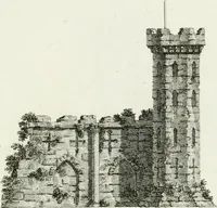 An illustration from Decorations for parks and gardens : designs for gates, garden seats, alcoves, temples, baths, entrance gates, lodges, facades, prospect towers, cattle sheds, ruins, bridges, greenhouses, &c. &c. also a hot house & hot wall : with plans & scales on 55 plates (1810)