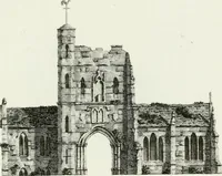 An illustration from Decorations for parks and gardens : designs for gates, garden seats, alcoves, temples, baths, entrance gates, lodges, facades, prospect towers, cattle sheds, ruins, bridges, greenhouses, &c. &c. also a hot house & hot wall : with plans & scales on 55 plates (1810)