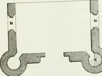 An illustration from Decorations for parks and gardens : designs for gates, garden seats, alcoves, temples, baths, entrance gates, lodges, facades, prospect towers, cattle sheds, ruins, bridges, greenhouses, &c. &c. also a hot house & hot wall : with plans & scales on 55 plates (1810)