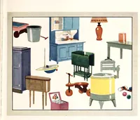 An illustration from Decorative suggestions : a handbook of color schemes sent you by paint headquarters. (1925)