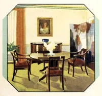 An illustration from Decorative suggestions : a handbook of color schemes sent you by paint headquarters. (1925)