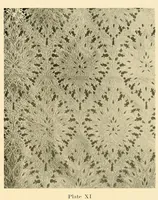 An illustration from Decorative textiles; an illustrated book on coverings for furniture, walls and floors, including damasks, brocades and velvets, tapestries, laces, embroideries, chintzes, cretones, drapery and furniture trimmings, wall papers, carpets and rugs, tooled and illuminated leathers (1918)