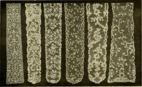 An illustration from Decorative textiles; an illustrated book on coverings for furniture, walls and floors, including damasks, brocades and velvets, tapestries, laces, embroideries, chintzes, cretones, drapery and furniture trimmings, wall papers, carpets and rugs, tooled and illuminated leathers (1918)