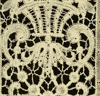 An illustration from Decorative textiles; an illustrated book on coverings for furniture, walls and floors, including damasks, brocades and velvets, tapestries, laces, embroideries, chintzes, cretones, drapery and furniture trimmings, wall papers, carpets and rugs, tooled and illuminated leathers (1918)