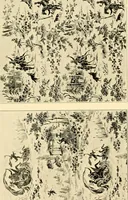 An illustration from Decorative textiles; an illustrated book on coverings for furniture, walls and floors, including damasks, brocades and velvets, tapestries, laces, embroideries, chintzes, cretones, drapery and furniture trimmings, wall papers, carpets and rugs, tooled and illuminated leathers (1918)
