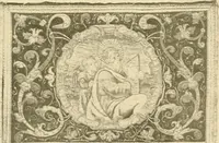 An illustration from Decorative textiles; an illustrated book on coverings for furniture, walls and floors, including damasks, brocades and velvets, tapestries, laces, embroideries, chintzes, cretones, drapery and furniture trimmings, wall papers, carpets and rugs, tooled and illuminated leathers (1918)
