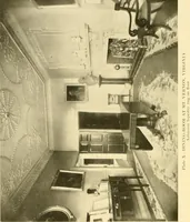 An illustration from Decorative textiles; an illustrated book on coverings for furniture, walls and floors, including damasks, brocades and velvets, tapestries, laces, embroideries, chintzes, cretones, drapery and furniture trimmings, wall papers, carpets and rugs, tooled and illuminated leathers (1918)