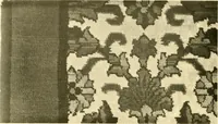 An illustration from Decorative textiles; an illustrated book on coverings for furniture, walls and floors, including damasks, brocades and velvets, tapestries, laces, embroideries, chintzes, cretones, drapery and furniture trimmings, wall papers, carpets and rugs, tooled and illuminated leathers (1918)