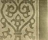 An illustration from Decorative textiles; an illustrated book on coverings for furniture, walls and floors, including damasks, brocades and velvets, tapestries, laces, embroideries, chintzes, cretones, drapery and furniture trimmings, wall papers, carpets and rugs, tooled and illuminated leathers (1918)