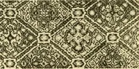 An illustration from Decorative textiles; an illustrated book on coverings for furniture, walls and floors, including damasks, brocades and velvets, tapestries, laces, embroideries, chintzes, cretones, drapery and furniture trimmings, wall papers, carpets and rugs, tooled and illuminated leathers (1918)