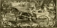 An illustration from Decorative textiles; an illustrated book on coverings for furniture, walls and floors, including damasks, brocades and velvets, tapestries, laces, embroideries, chintzes, cretones, drapery and furniture trimmings, wall papers, carpets and rugs, tooled and illuminated leathers (1918)