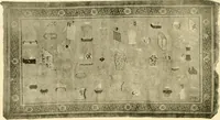 An illustration from Decorative textiles; an illustrated book on coverings for furniture, walls and floors, including damasks, brocades and velvets, tapestries, laces, embroideries, chintzes, cretones, drapery and furniture trimmings, wall papers, carpets and rugs, tooled and illuminated leathers (1918)