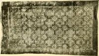 An illustration from Decorative textiles; an illustrated book on coverings for furniture, walls and floors, including damasks, brocades and velvets, tapestries, laces, embroideries, chintzes, cretones, drapery and furniture trimmings, wall papers, carpets and rugs, tooled and illuminated leathers (1918)