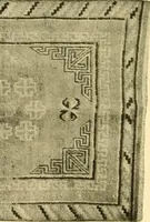 An illustration from Decorative textiles; an illustrated book on coverings for furniture, walls and floors, including damasks, brocades and velvets, tapestries, laces, embroideries, chintzes, cretones, drapery and furniture trimmings, wall papers, carpets and rugs, tooled and illuminated leathers (1918)