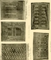 An illustration from Decorative textiles; an illustrated book on coverings for furniture, walls and floors, including damasks, brocades and velvets, tapestries, laces, embroideries, chintzes, cretones, drapery and furniture trimmings, wall papers, carpets and rugs, tooled and illuminated leathers (1918)