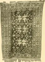 An illustration from Decorative textiles; an illustrated book on coverings for furniture, walls and floors, including damasks, brocades and velvets, tapestries, laces, embroideries, chintzes, cretones, drapery and furniture trimmings, wall papers, carpets and rugs, tooled and illuminated leathers (1918)