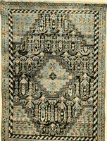 An illustration from Decorative textiles; an illustrated book on coverings for furniture, walls and floors, including damasks, brocades and velvets, tapestries, laces, embroideries, chintzes, cretones, drapery and furniture trimmings, wall papers, carpets and rugs, tooled and illuminated leathers (1918)