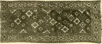 An illustration from Decorative textiles; an illustrated book on coverings for furniture, walls and floors, including damasks, brocades and velvets, tapestries, laces, embroideries, chintzes, cretones, drapery and furniture trimmings, wall papers, carpets and rugs, tooled and illuminated leathers (1918)