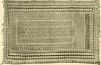 An illustration from Decorative textiles; an illustrated book on coverings for furniture, walls and floors, including damasks, brocades and velvets, tapestries, laces, embroideries, chintzes, cretones, drapery and furniture trimmings, wall papers, carpets and rugs, tooled and illuminated leathers (1918)