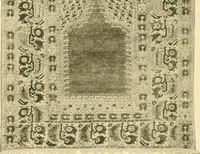 An illustration from Decorative textiles; an illustrated book on coverings for furniture, walls and floors, including damasks, brocades and velvets, tapestries, laces, embroideries, chintzes, cretones, drapery and furniture trimmings, wall papers, carpets and rugs, tooled and illuminated leathers (1918)