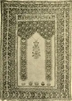 An illustration from Decorative textiles; an illustrated book on coverings for furniture, walls and floors, including damasks, brocades and velvets, tapestries, laces, embroideries, chintzes, cretones, drapery and furniture trimmings, wall papers, carpets and rugs, tooled and illuminated leathers (1918)