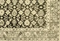An illustration from Decorative textiles; an illustrated book on coverings for furniture, walls and floors, including damasks, brocades and velvets, tapestries, laces, embroideries, chintzes, cretones, drapery and furniture trimmings, wall papers, carpets and rugs, tooled and illuminated leathers (1918)