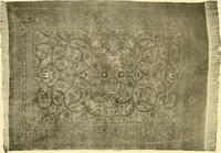 An illustration from Decorative textiles; an illustrated book on coverings for furniture, walls and floors, including damasks, brocades and velvets, tapestries, laces, embroideries, chintzes, cretones, drapery and furniture trimmings, wall papers, carpets and rugs, tooled and illuminated leathers (1918)