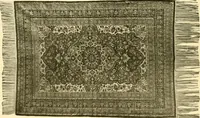 An illustration from Decorative textiles; an illustrated book on coverings for furniture, walls and floors, including damasks, brocades and velvets, tapestries, laces, embroideries, chintzes, cretones, drapery and furniture trimmings, wall papers, carpets and rugs, tooled and illuminated leathers (1918)