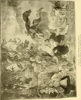 An illustration from Decorative textiles; an illustrated book on coverings for furniture, walls and floors, including damasks, brocades and velvets, tapestries, laces, embroideries, chintzes, cretones, drapery and furniture trimmings, wall papers, carpets and rugs, tooled and illuminated leathers (1918)