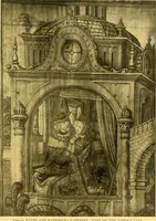 An illustration from Decorative textiles; an illustrated book on coverings for furniture, walls and floors, including damasks, brocades and velvets, tapestries, laces, embroideries, chintzes, cretones, drapery and furniture trimmings, wall papers, carpets and rugs, tooled and illuminated leathers (1918)