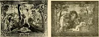 An illustration from Decorative textiles; an illustrated book on coverings for furniture, walls and floors, including damasks, brocades and velvets, tapestries, laces, embroideries, chintzes, cretones, drapery and furniture trimmings, wall papers, carpets and rugs, tooled and illuminated leathers (1918)