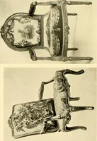 An illustration from Decorative textiles; an illustrated book on coverings for furniture, walls and floors, including damasks, brocades and velvets, tapestries, laces, embroideries, chintzes, cretones, drapery and furniture trimmings, wall papers, carpets and rugs, tooled and illuminated leathers (1918)