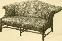 An illustration from Decorative textiles; an illustrated book on coverings for furniture, walls and floors, including damasks, brocades and velvets, tapestries, laces, embroideries, chintzes, cretones, drapery and furniture trimmings, wall papers, carpets and rugs, tooled and illuminated leathers (1918)