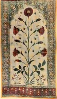 An illustration from Decorative textiles; an illustrated book on coverings for furniture, walls and floors, including damasks, brocades and velvets, tapestries, laces, embroideries, chintzes, cretones, drapery and furniture trimmings, wall papers, carpets and rugs, tooled and illuminated leathers (1918)