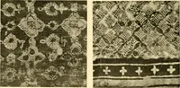 An illustration from Decorative textiles; an illustrated book on coverings for furniture, walls and floors, including damasks, brocades and velvets, tapestries, laces, embroideries, chintzes, cretones, drapery and furniture trimmings, wall papers, carpets and rugs, tooled and illuminated leathers (1918)