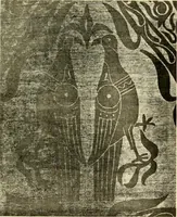 An illustration from Decorative textiles; an illustrated book on coverings for furniture, walls and floors, including damasks, brocades and velvets, tapestries, laces, embroideries, chintzes, cretones, drapery and furniture trimmings, wall papers, carpets and rugs, tooled and illuminated leathers (1918)