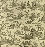 An illustration from Decorative textiles; an illustrated book on coverings for furniture, walls and floors, including damasks, brocades and velvets, tapestries, laces, embroideries, chintzes, cretones, drapery and furniture trimmings, wall papers, carpets and rugs, tooled and illuminated leathers (1918)