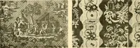 An illustration from Decorative textiles; an illustrated book on coverings for furniture, walls and floors, including damasks, brocades and velvets, tapestries, laces, embroideries, chintzes, cretones, drapery and furniture trimmings, wall papers, carpets and rugs, tooled and illuminated leathers (1918)