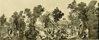An illustration from Decorative textiles; an illustrated book on coverings for furniture, walls and floors, including damasks, brocades and velvets, tapestries, laces, embroideries, chintzes, cretones, drapery and furniture trimmings, wall papers, carpets and rugs, tooled and illuminated leathers (1918)