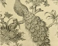 An illustration from Decorative textiles; an illustrated book on coverings for furniture, walls and floors, including damasks, brocades and velvets, tapestries, laces, embroideries, chintzes, cretones, drapery and furniture trimmings, wall papers, carpets and rugs, tooled and illuminated leathers (1918)