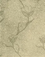 An illustration from Decorative textiles; an illustrated book on coverings for furniture, walls and floors, including damasks, brocades and velvets, tapestries, laces, embroideries, chintzes, cretones, drapery and furniture trimmings, wall papers, carpets and rugs, tooled and illuminated leathers (1918)