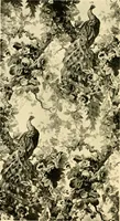An illustration from Decorative textiles; an illustrated book on coverings for furniture, walls and floors, including damasks, brocades and velvets, tapestries, laces, embroideries, chintzes, cretones, drapery and furniture trimmings, wall papers, carpets and rugs, tooled and illuminated leathers (1918)