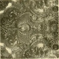 An illustration from Decorative textiles; an illustrated book on coverings for furniture, walls and floors, including damasks, brocades and velvets, tapestries, laces, embroideries, chintzes, cretones, drapery and furniture trimmings, wall papers, carpets and rugs, tooled and illuminated leathers (1918)