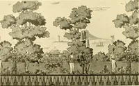An illustration from Decorative textiles; an illustrated book on coverings for furniture, walls and floors, including damasks, brocades and velvets, tapestries, laces, embroideries, chintzes, cretones, drapery and furniture trimmings, wall papers, carpets and rugs, tooled and illuminated leathers (1918)