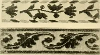 An illustration from Decorative textiles; an illustrated book on coverings for furniture, walls and floors, including damasks, brocades and velvets, tapestries, laces, embroideries, chintzes, cretones, drapery and furniture trimmings, wall papers, carpets and rugs, tooled and illuminated leathers (1918)